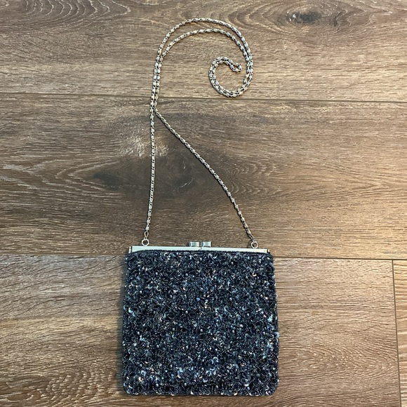 Cache Black Beaded and Sequin Evening Mini Bag 🖤LIKE NEW! - Picture 2 of 15